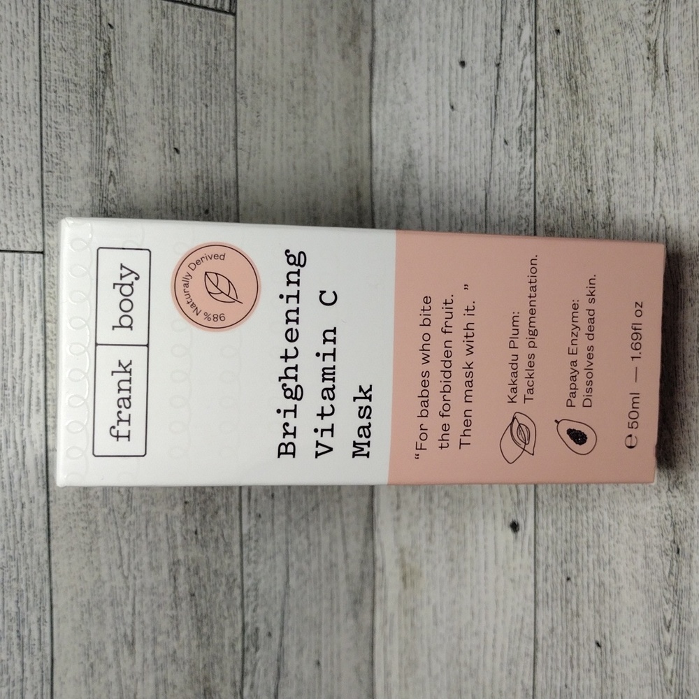 Frank Body Brightening Vitamin C Mask 50ml NWT
